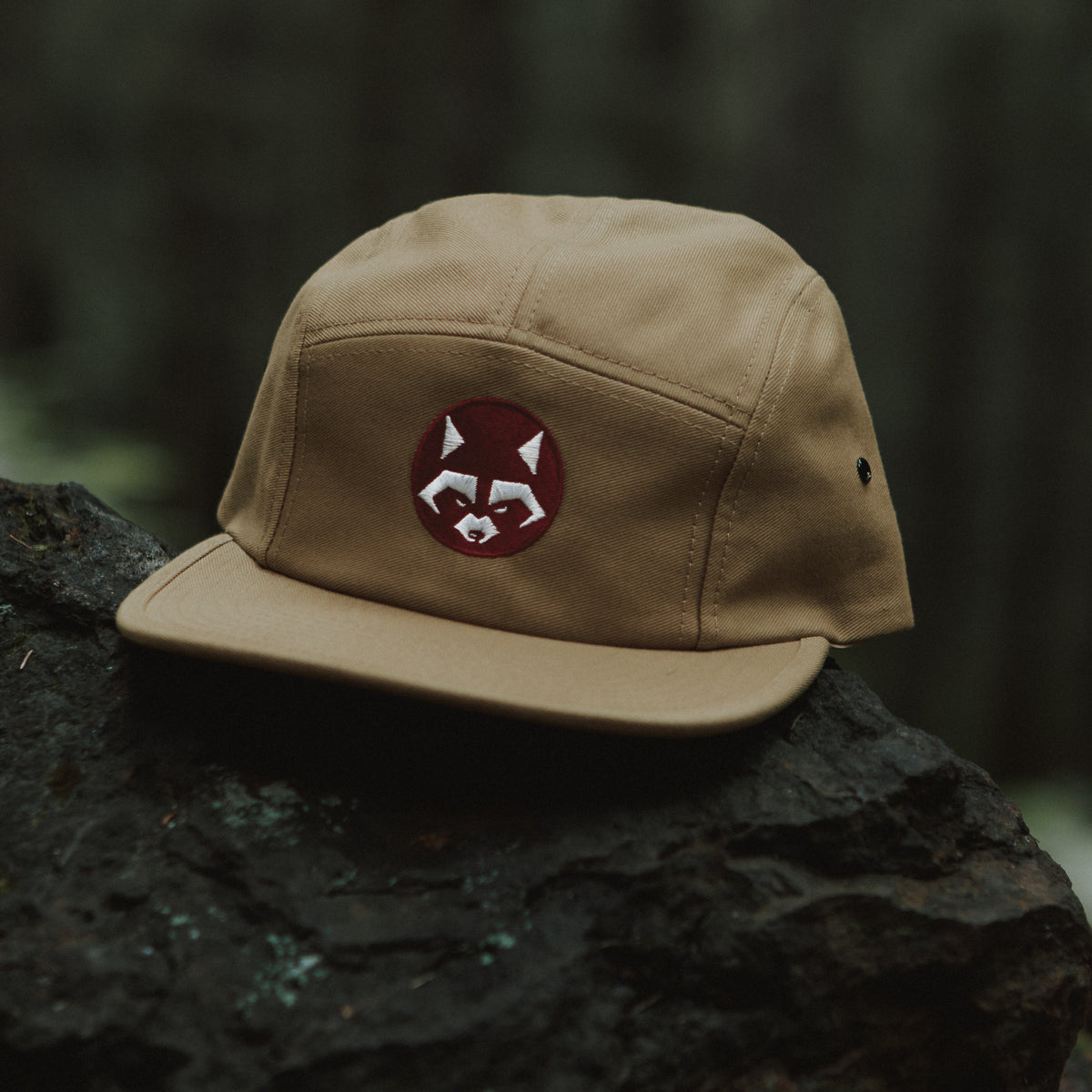 Kamon Series — Raccoon Mon 5 Panel Cap