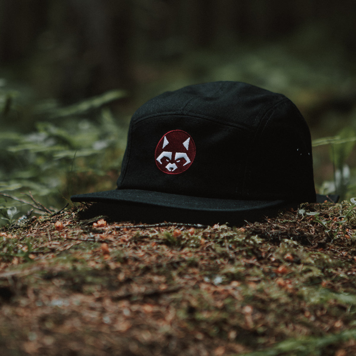 Kamon Series — Raccoon Mon 5 Panel Cap